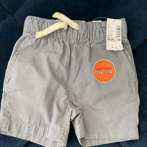 Gray Drawstring Boy Shorts